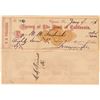 Image 1 : Yerington Check Issued to Virginia City Jeweler MM Fredrick  (113549)
