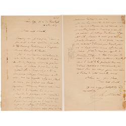 Henri Martin Signed Letter  (106482)