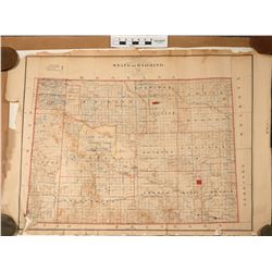 Wyoming State Map from 1892  (120886)