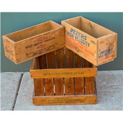 Ammunition and Cranberry Wood Boxes  (110692)