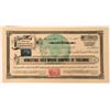 Image 1 : Homestake Gold Mining Co of Tuolumne Stock Certificate, 1898  (118424)