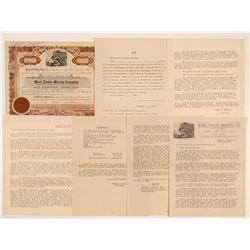 Mark Twain Mining Company Stock Certificate & Ephemera  (107145)