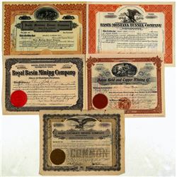 Basin, MT Mining Stocks (5)  (109512)