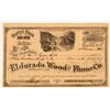 Image 1 : Eldorado Wood and Flume Co. Stock Issued to Ogden Mills, son of Capitalist Darius Mills  (110678)