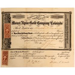 Mount Alpine Gold Co. of Colorado  (110842)