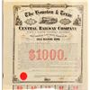 Image 1 : The Houston & Texas Central Railway Co Stock  (101305)