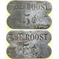 The Roost Brothel 5-cent Token  (101831)