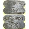 Image 1 : The Roost Brothel 5-cent Token  (101831)