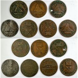 Canadian Tokens with Anvil Pictorials  (123057)
