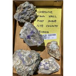 Creedeite from the Hall Moly Mine, Group 1  (122168)