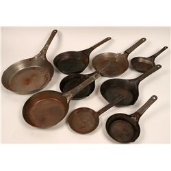 Mining Camp Style Fry Pans Group  (122725)