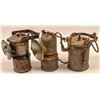 Image 1 : Carbide Miners Lamps /  " Superintendent's " / 3 Items  (109581)