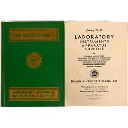 1950 Catalog Book " Braun - Knecht- Heimann Co.,  book of Laboratory Instruments, Apparatus & Suppli