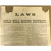 Image 2 : Laws of the Gold Hill Mining District Broadside, 1873  (110262)