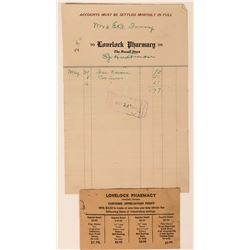 Lovelock Pharmacy Ephemera  (113395)