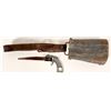Image 1 : Antique Cow Bell & Four Way " Gun" Saw / 2 items.  (109718)