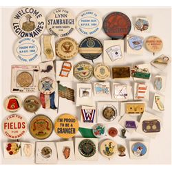 Large Fraternal Pinback Collection  (118901)
