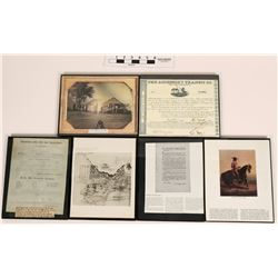 Framed Document Reproductions (6)  (120851)