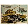 Image 2 : 4 German World War II Promotional Lithographs Posters- Armored Division  (110752)