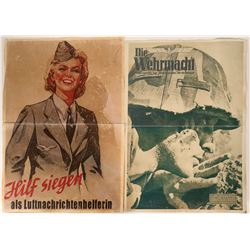 German Propaganda Posters (4) made by Photo enlargement, etc.  (109834)