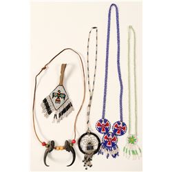 Native American Necklaces – 5 Vintage Items  (100716)