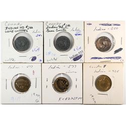 Indian Head $2 1/2 size counters  (120144)