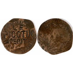 French Counter Stamped Token  (123034)