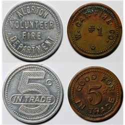 Fire Department Tokens  (121405)