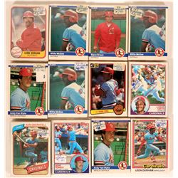 Fleer Cardinals Baseball Cards from the 1984 season  (109898)