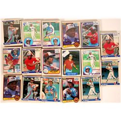 Fleer Expos Baseball Cards from the 1985 season  (110391)