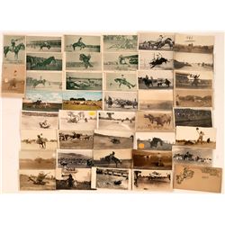 Western Cowboy Rodeos Postcards (45)  (118478)