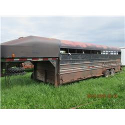 94 Sokal 24' Gooseneck Tandem Stock Trailer (Rusty)