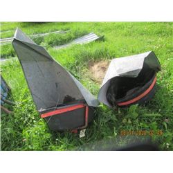 2 Wind Saver Mineral Feeders & Metal Trough