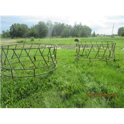 2 Metal Rd Bale Feeders