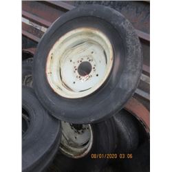 2) Front 18" Tractor Tires & Rims