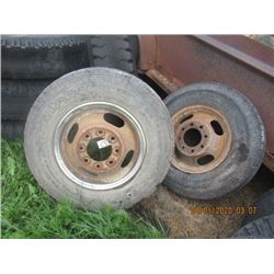 2) 16" Tires w Dually Rims
