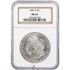 Image 1 : 1881-S $1 Morgan Silver Dollar Coin NGC MS65