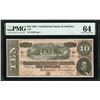 Image 1 : 1864 $10 Confederate States of America Note PMG 64