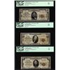 Image 1 : 1929 $5/10/20 Citizens NB Washington, PA CH# 3383 National Currency Notes PCGS F12