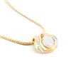 Image 2 : Plated 18KT Yellow Gold 3.00ct Opal and Diamond Pendant with Chain