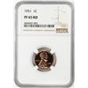 Image 1 : 1951 Proof Lincoln Wheat Cent Coin NGC PF65RD