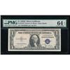 Image 1 : 1935D $1 Silver Certificate STAR Note PMG 64EPQ