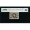 Image 1 : 5 Cent Second Issue Fractional Note PMG 65EPQ