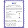 Image 2 : Genuine 3.6 ctw Amethyst & Diamond Earrings 14KT Yellow Gold - REF-60H4X