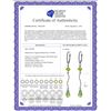 Image 2 : Genuine 3.5 ctw Peridot Earrings 14KT White Gold - REF-33W8Y