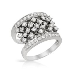 1.44 CTW Diamond Ring 18K White Gold - REF-179Y3X