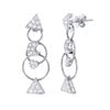 Image 1 : 0.80 CTW Diamond Earrings 18K White Gold - REF-97W3H