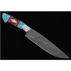 Navajo D. Yellowhorse Turquoise Thunderbird Knife