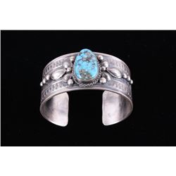 Navajo Betta Lee Blue Gem Turquoise Bracelet