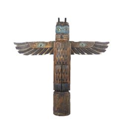 Native American Wood Eagle Totem Pole